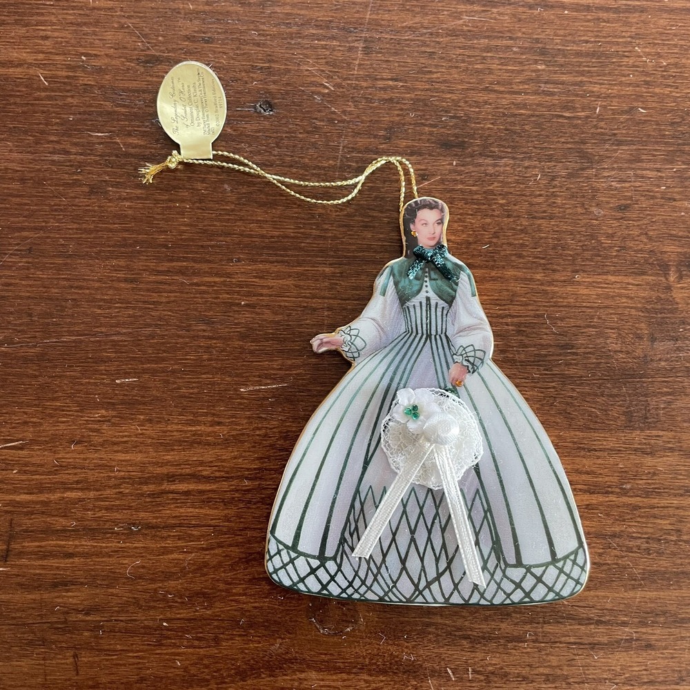 Scarlett O'Hara Ornament Bradford Exchange Honeymoon Dress Gone with the Wind